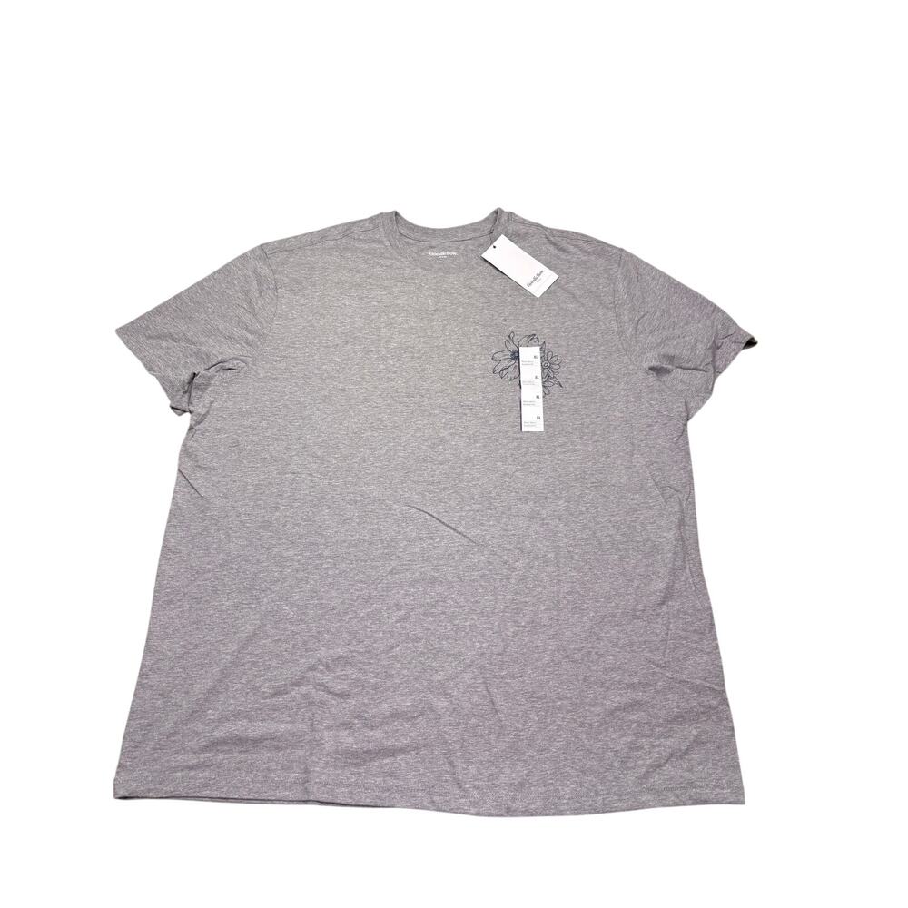 Goodfellow & Co Men's XL Gray Floral Graphic T-Shirt Short Sleeve Crew Neck NWT